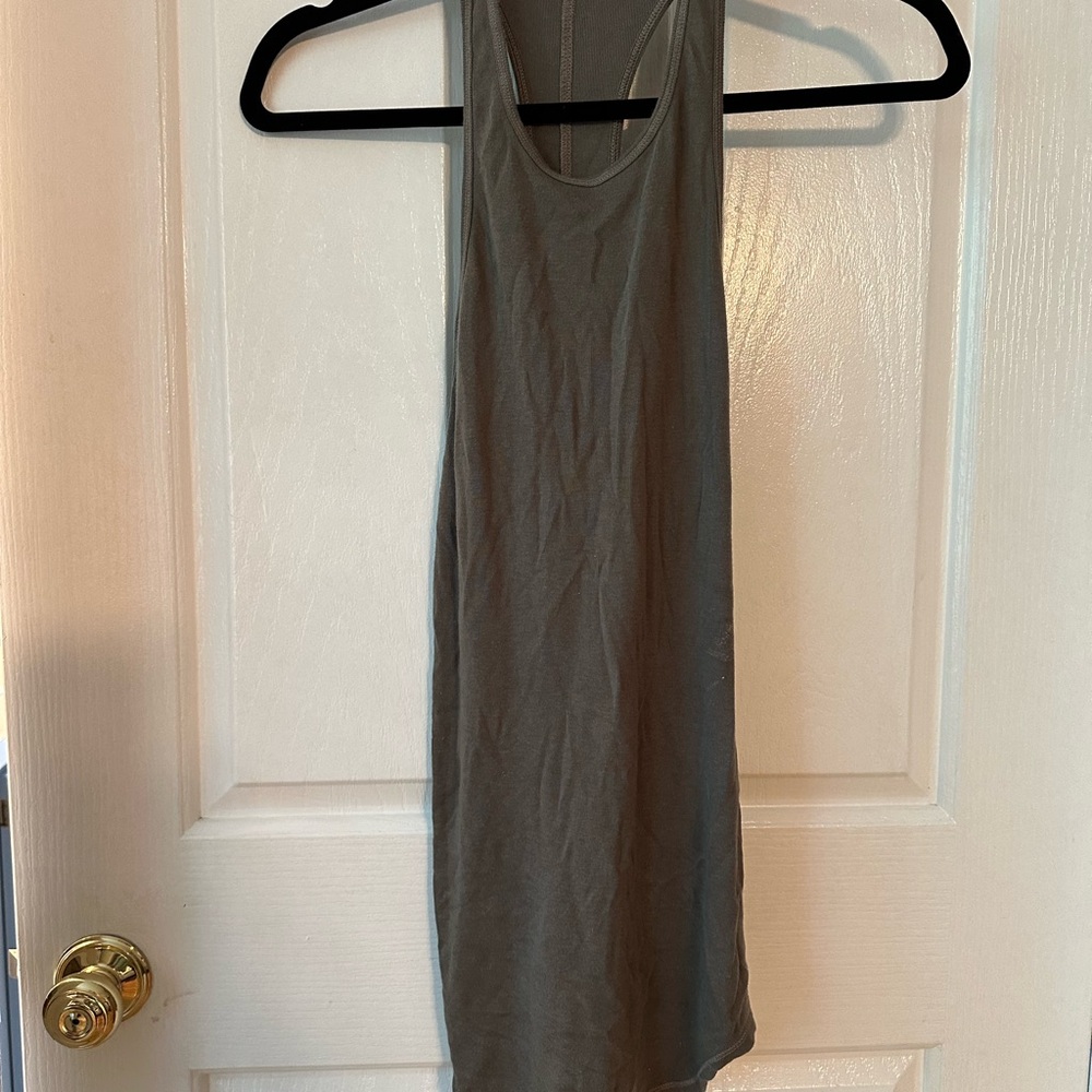 Splendid muscle tank top in green/brown.  Worn 1x.   Size Large